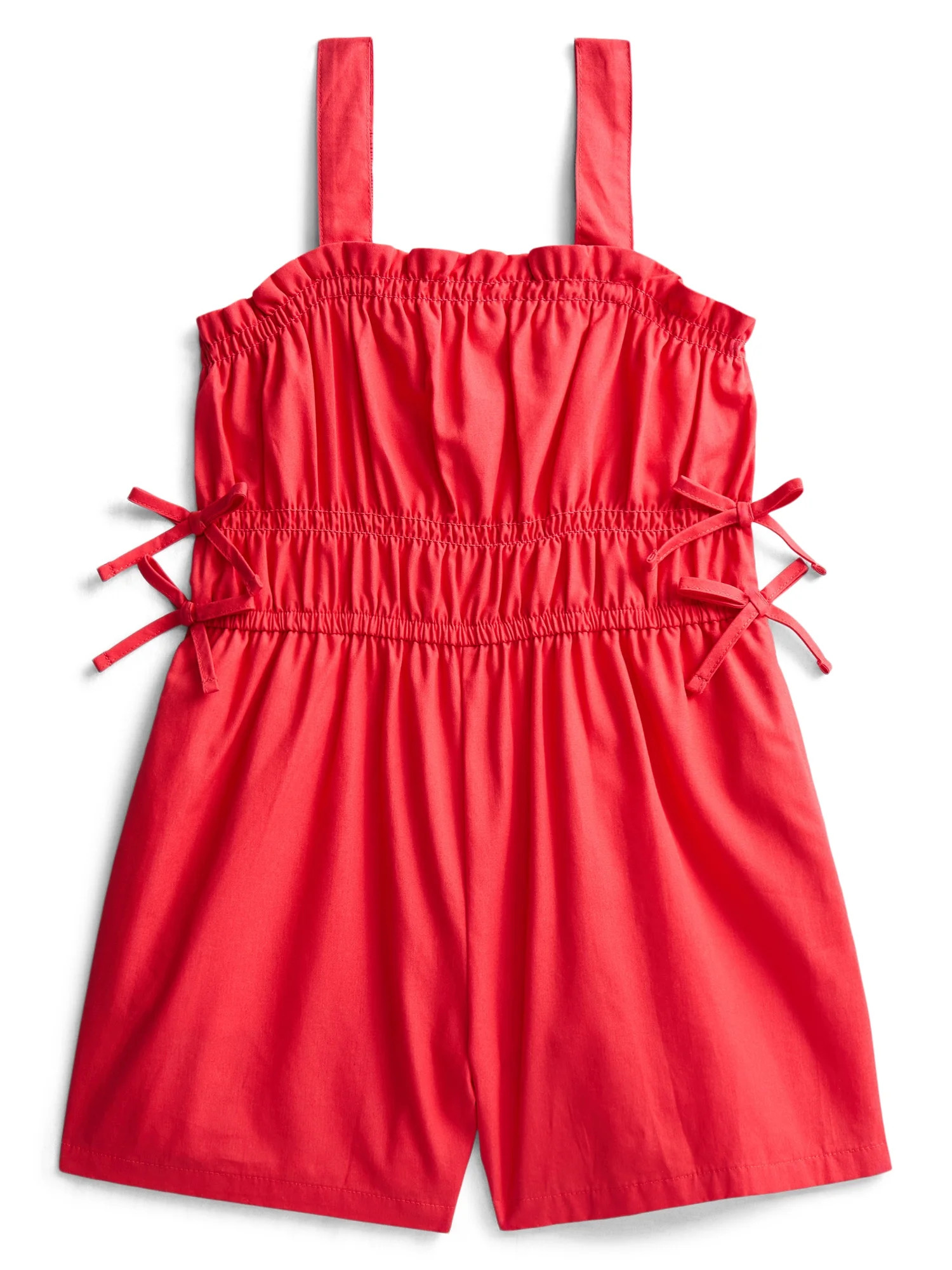 Wonder Nation Girls Elastic Waist Romper, Sizes 4-18 & Plus | Walmart (US)