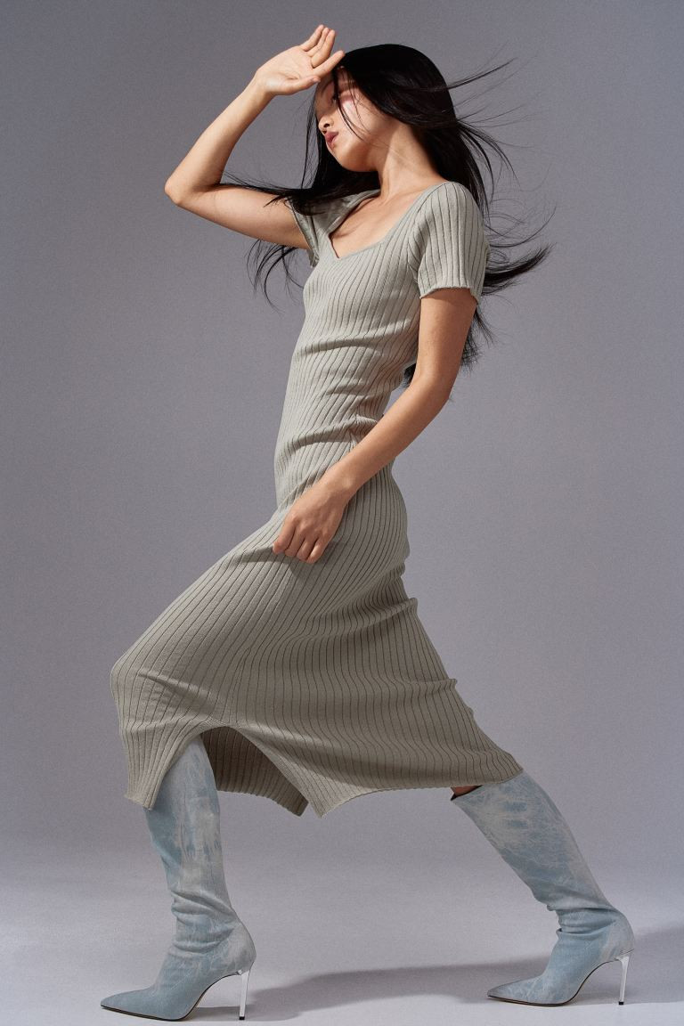 Rib-knit Bodycon Dress | H&M (US + CA)