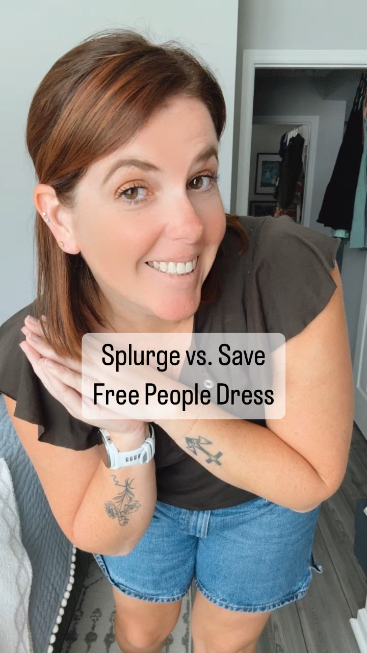 Splurge vs. Save…Free People Dress Edition! I’ve been eyeing the splurge version of this dress for a while, but finding the save on Amazon was a total win! The price differences are $128 vs. $34.99 (plus there is a 10% coupon)! The dresses are supposed to be oversized, so so with your true size. Both dresses come in several colors and I will link them all for you! 

#LTKxPrime #LTKVideo #LTKmidsize
