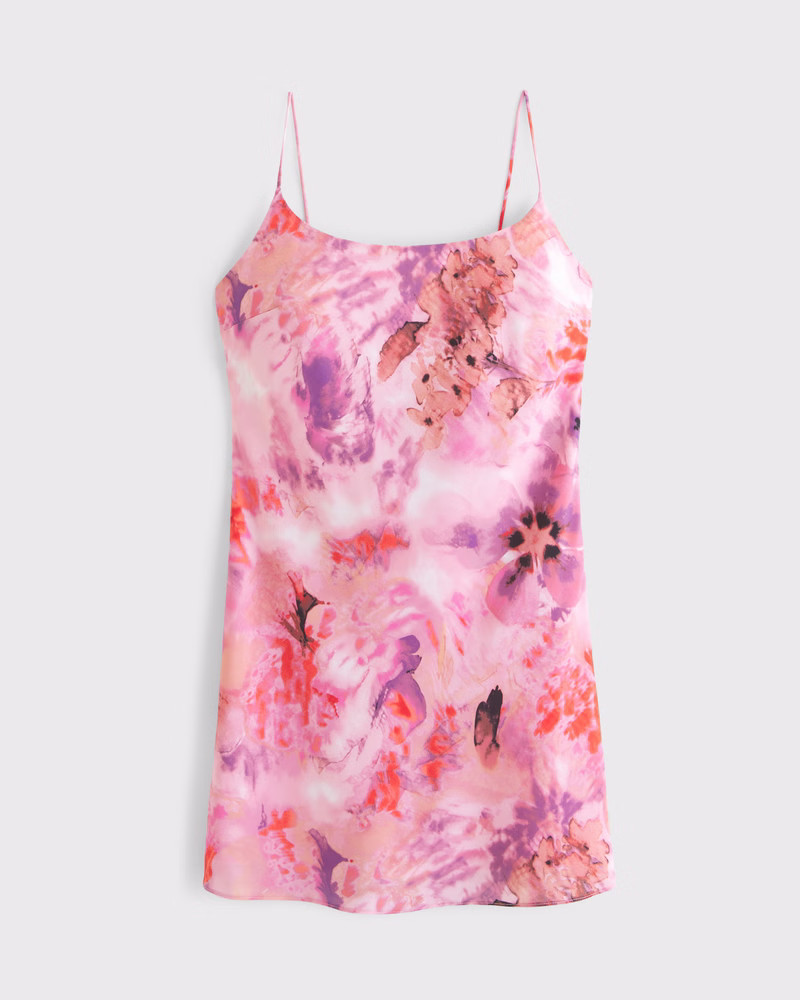 Scoopneck Slip Mini Dress | Abercrombie & Fitch (US)