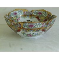 Chinese Rose Medallion Bowl | Etsy (US)