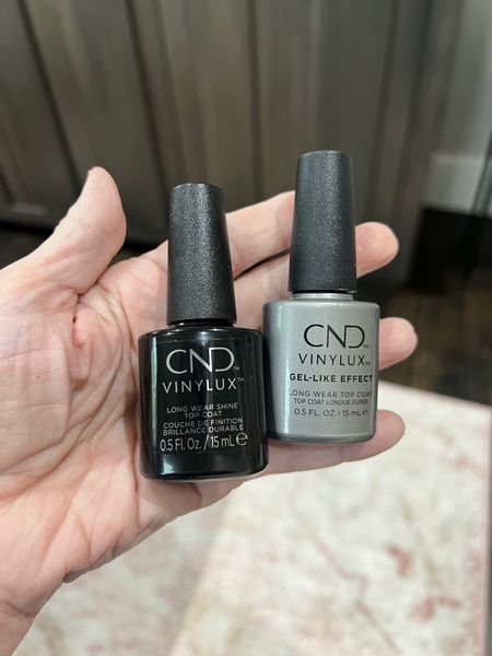 I love this black long wear topcoat to keep my manicure fresh and shiny. Also, the gray topcoat is the best for shiny nails that dry super fast too without the need for UV or LED lights. I can use this and my home manicures look perfect, even though I'm not good at polishing my nails. Keeps my polish looking fresh and chip free for at least a week too.
#selfcare #beautypicks #nailinspo #productreview #affordablefinds

#LTKbeauty #LTKGiftGuide #LTKfindsunder50