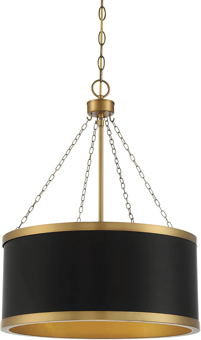 Savoy House 7-188-6-143 Delphi 6-Light Pendant Light in Black with Warm Brass Accents (19" W x 25... | Amazon (US)