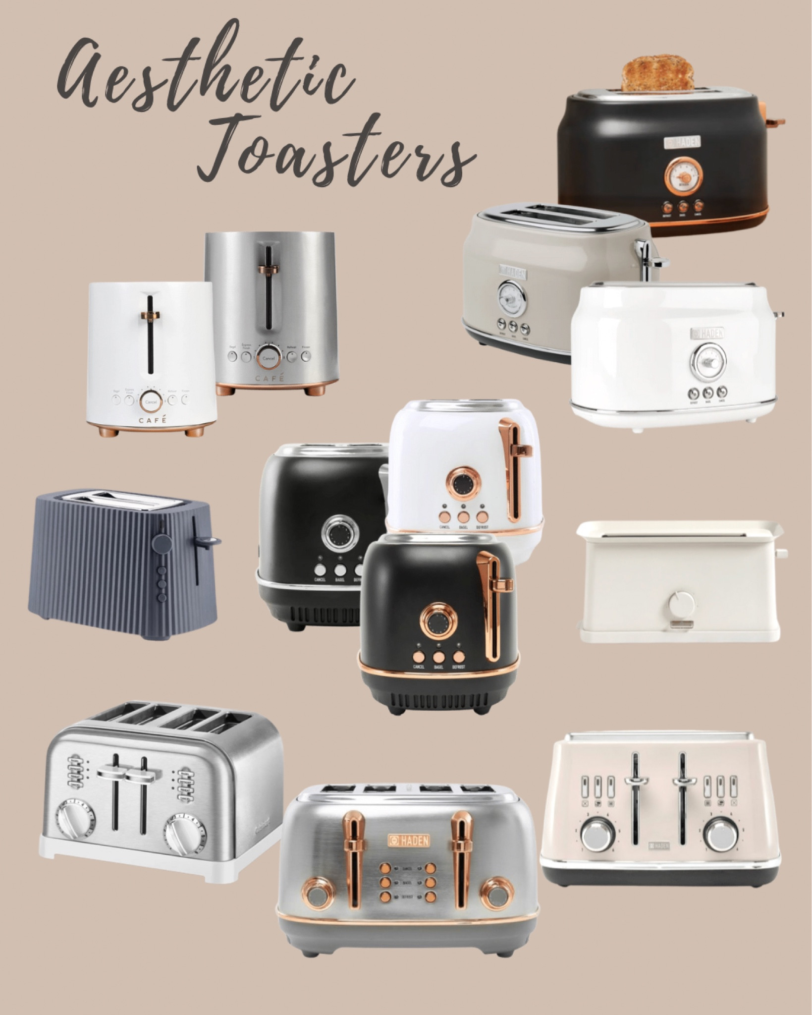 Attractive appliances // toasters // white // gold // aesthetic // pretty countertop appliances // retro // 

#LTKhome #LTKFind