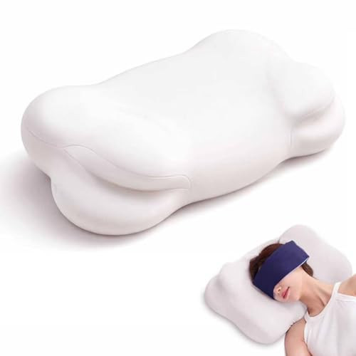 HGENWD 2026 2.0 Upgrade Cloud Pillow Cloud Align Pillow Ergonomic Memory Foam Pillows Adjustable Cervical Support Pillow for Side, Back & Stomach Sleepers (White) | Amazon (US)