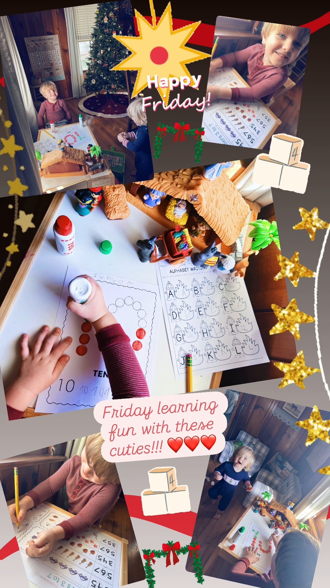 Friday learning fun with these cuties!!! ❤️❤️❤️