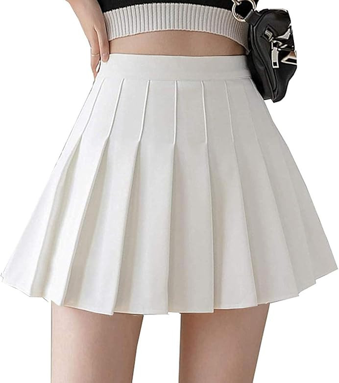 White Pleated Skirt | Amazon (US)