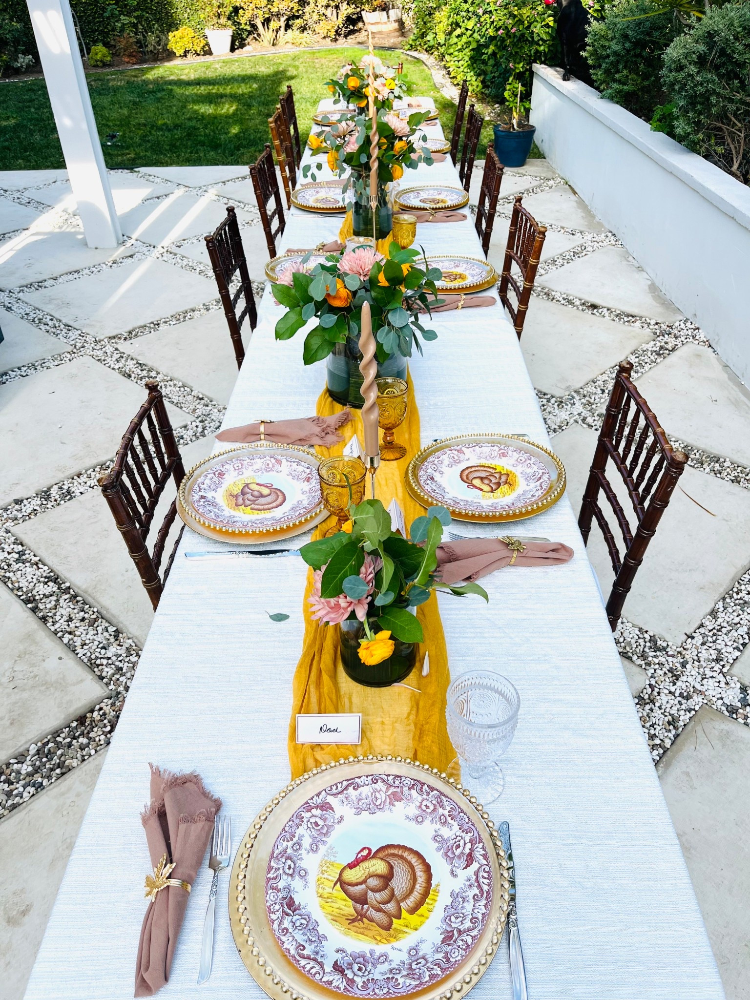 With Thanksgiving just a month away, I thought it would be fun to share some of my favorite hosting tips over the next few weeks. Especially for larger gatherings. The first thing I like to plan is my tablescape and overall color scheme. I usually start by taking inventory of what I already have at home or items I’ve used for past parties, then make a list of what I still need. Pinterest is always such a great source of inspiration if you’re looking for ideas. This was our tablescape from last year. A smaller, more intimate Thanksgiving where we announced to our friends and family that we were pregnant. If you are looking for any particular pieces, I’ve linked this tablescape to shop.

#LTKHoliday #LTKFamily #LTKSeasonal