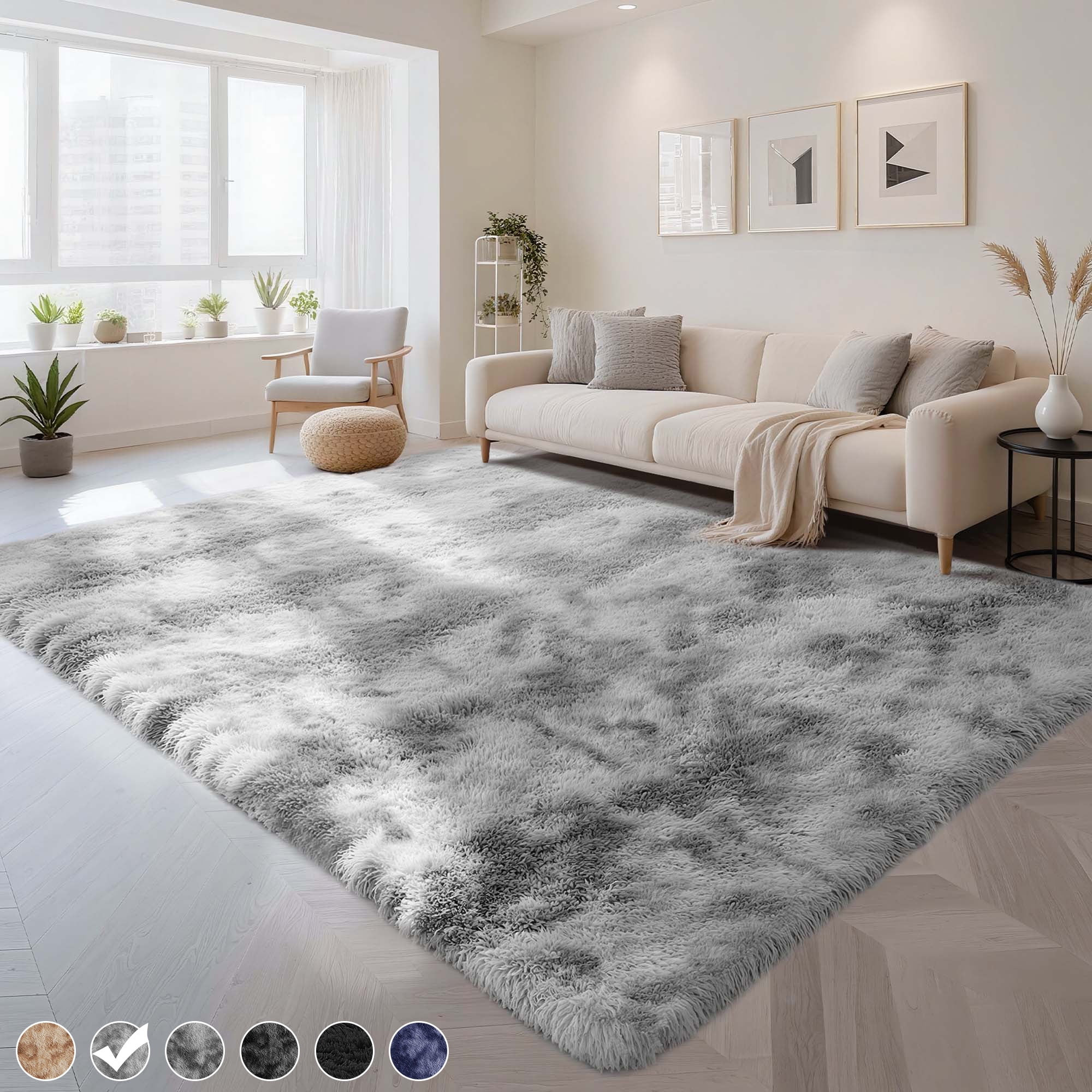CozyDesg 8ft x 10ft Area Rugs, Soft Fluffy Area Rugs Floor Mat Floor Rugs for Living Room Bedroom... | Walmart (US)
