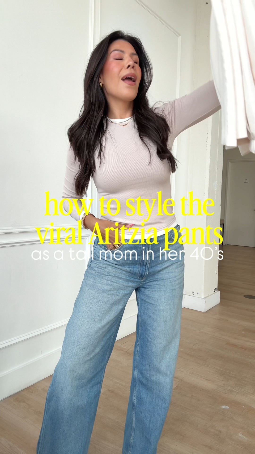 Styling the viral Aritzia Lodge Pants for Spring! Wearing size medium in denim shirt, medium tall in pants

#LTKmomlife #LTKTall #LTKootd