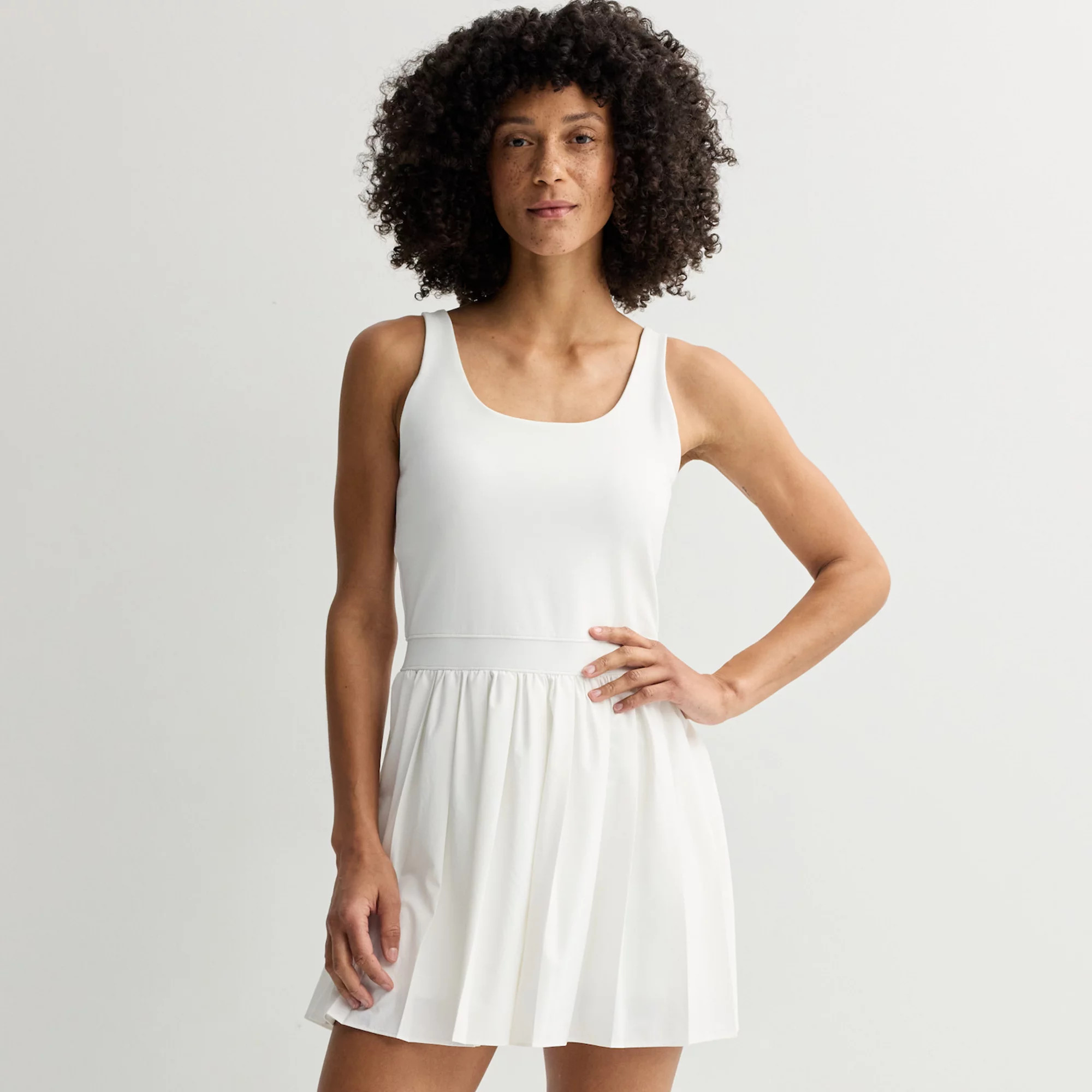 Women's FLX Mixed Media Pleated Dress | Kohl's