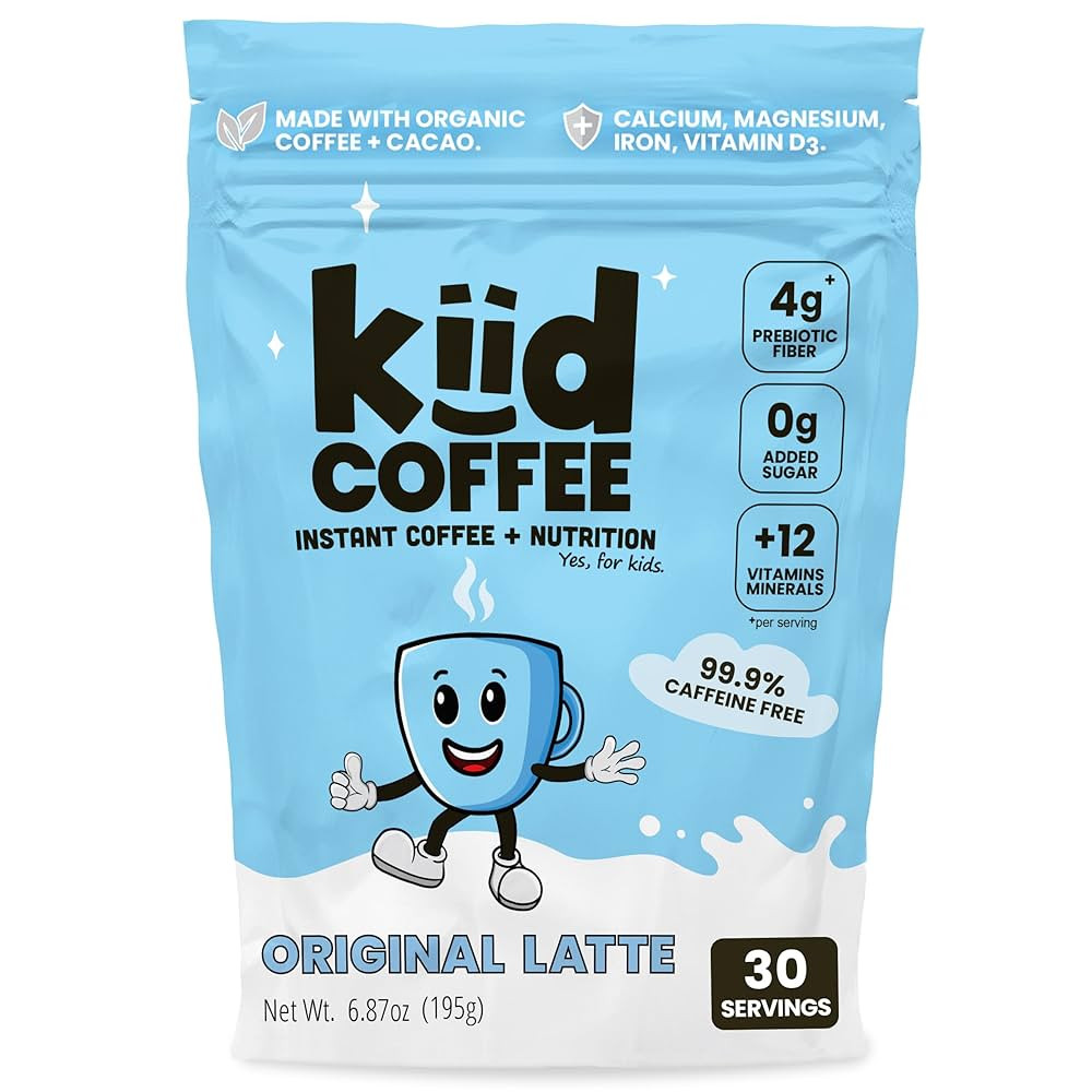 Kiid Coffee - 99.9% Caffeine-Free Organic Coffee for Kids - As Seen on Shark Tank - 12 Vitamins &... | Amazon (US)