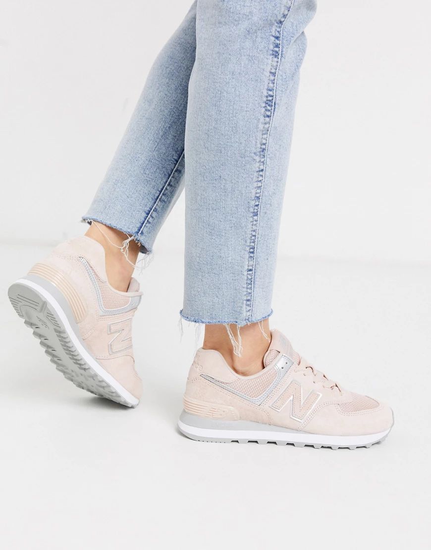 New Balance 574 sneakers in pink | ASOS (Global)