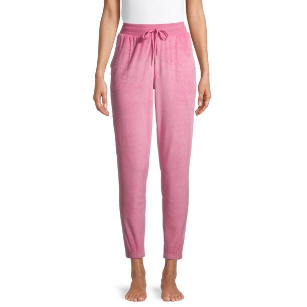 Secret Treasures Women's and Women's Plus Velour Lounge Pajama Joggers | Walmart (US)