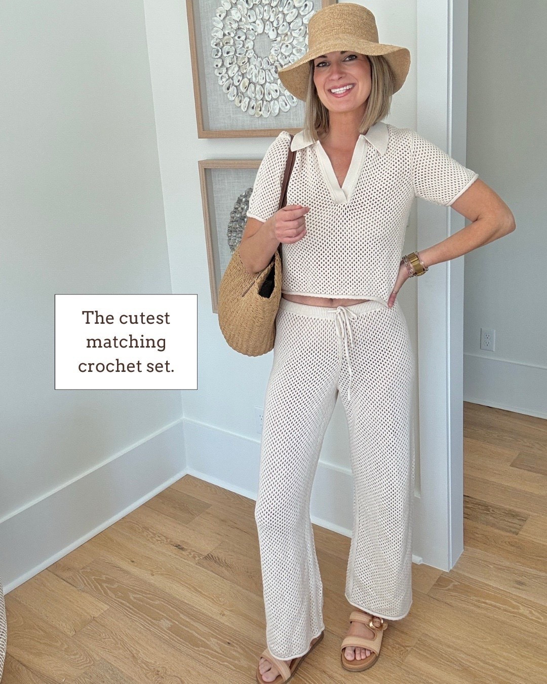 Vacation outfit!  The cutest matching crochet set 🙌🏻🙌🏻

#LTKfitnessgoals #LTKTravel #LTKSwim