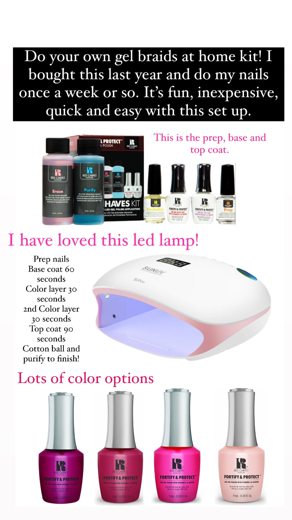 Save money by doing your own gel nail manicure at home! I use this set for my hands and feet. It’s inexpensive and fast! Perfect Christmas gift. 

#LTKbeauty #LTKGiftGuide #LTKHoliday