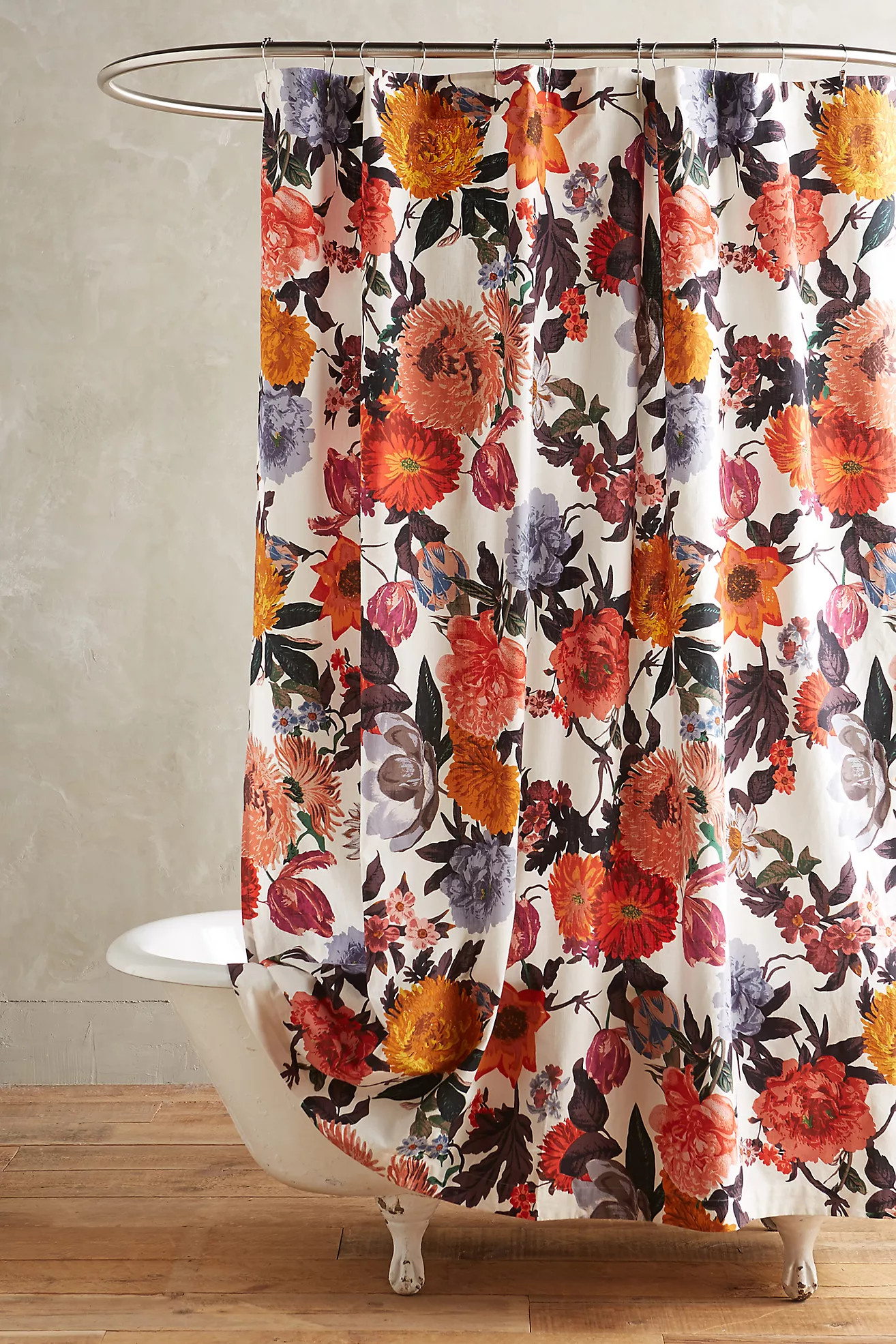 Agneta Organic Cotton Shower Curtain | Anthropologie (US)