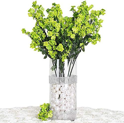 BalsaCircle 32 Lime Green Silk Baby Breath Artificial Flowers - 12 Bushes - Wedding Party Centerpiec | Amazon (US)