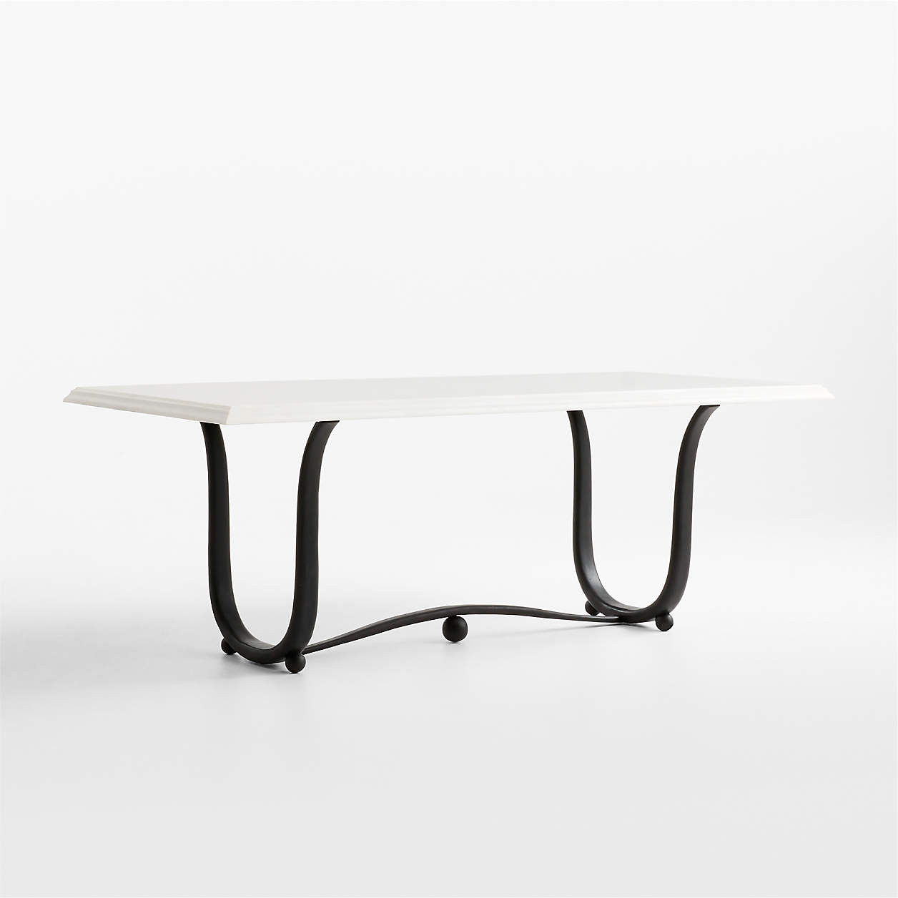 Solara 84" Marble Dining Table by Jeremiah Brent | Crate & Barrel | Crate & Barrel