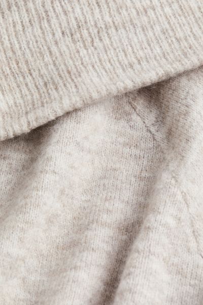 Off-the-shoulder Sweater - Light beige melange - Ladies | H&M US | H&M (US)