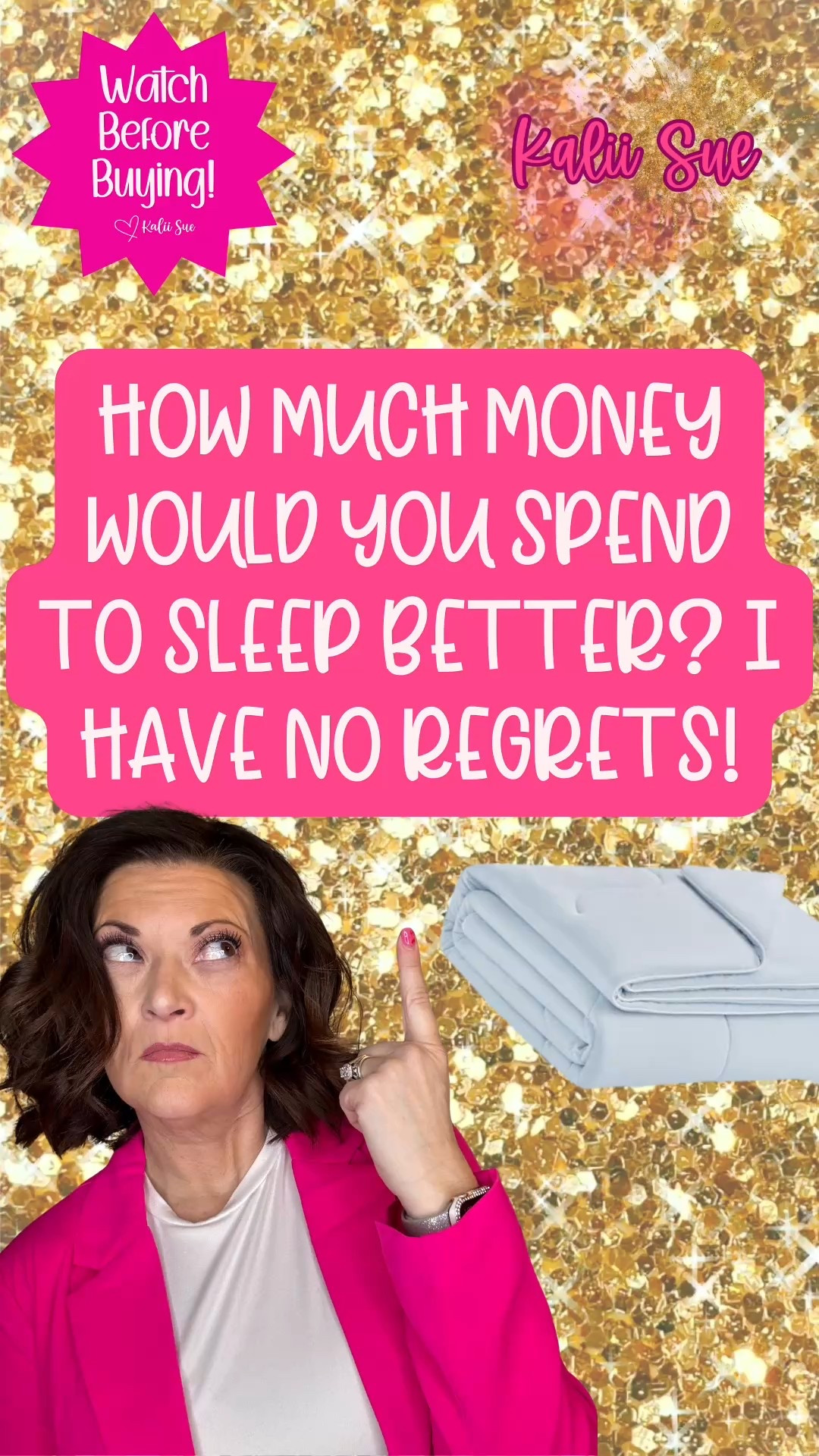 Sleeping in the summer heat, in Tennessee, with three little dog furnaces snuggled up next to you = a recipe for misery.

Or at least it *was*... until I caved and bought this **Cozy Bliss Cooling Comforter** — and I’ve never loved a bedding purchase more.

Let me paint the picture: 80+ degree nights, AC blasting, pups velcroed to me like I’m their personal sleep number bed. It was NOT working. This blanket changed everything.

✨ Cool-to-the-touch fabric that actually stays cool

✨ Lightweight and breathable but still soft and cozy

✨ Big enough for me AND my three four-legged heating pads

✨ Doesn’t cling, trap heat, or make me sweaty

And yes, it was over $200 — but if comfort, better sleep, and not feeling like I’m melting into the mattress count for anything… it’s worth every penny.

Bonus: it’s beautiful, washes like a dream, and still looks brand new. 10/10 would recommend for hot sleepers, dog moms, or anyone trying to survive southern summers without giving up cozy vibes.

#CozyBlissComforter #CoolingBlanket #HotSleeperApproved #DogMomLife #SummerInTheSouth #CoolingComforterReview #StayCoolAtNight #LightweightComforter #LTKhome #AmazonHomeFavorites #BedroomUpgrade #SleepEssentials

#LTKFindsUnder100 #LTKOver40 #LTKHome