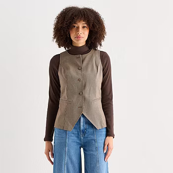 new!a.n.a Womens Round Neck Sleeveless Vest | JCPenney