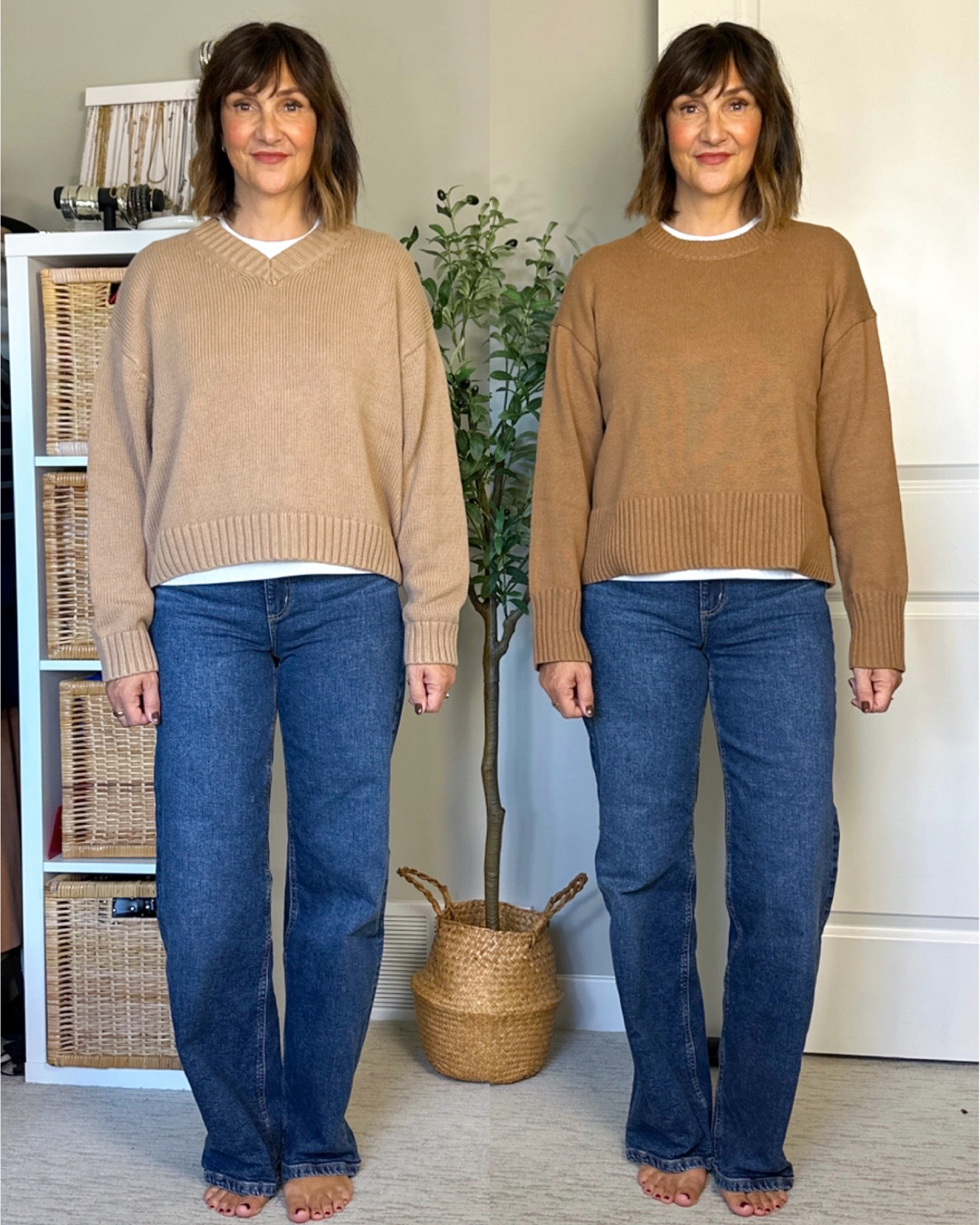 Gwen | Women's Oversized V-Neck Sweater