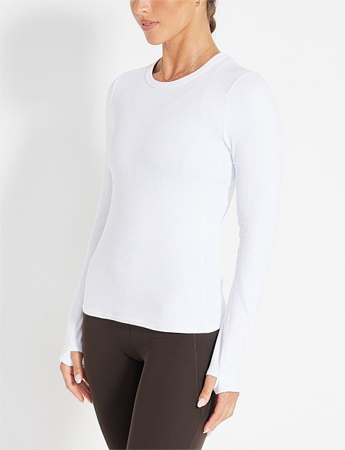 Nimble Ribbed Cardio Long Sleeve | David Jones | David Jones (Australia & New Zealand)