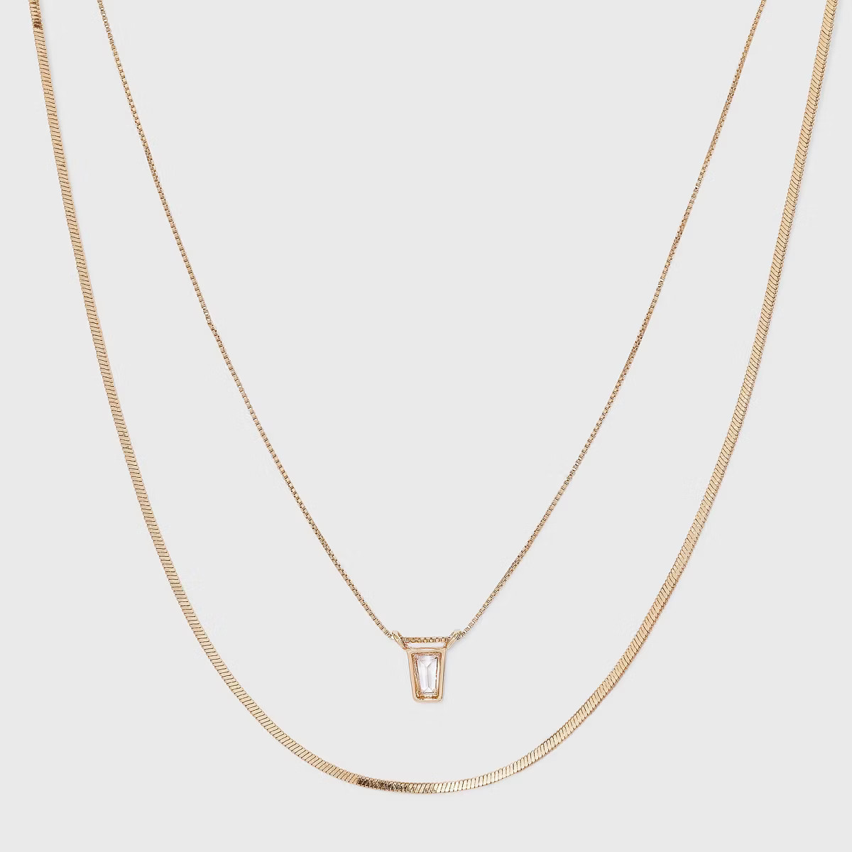 Delicate Layered Necklace - A New Day™ Gold | Target