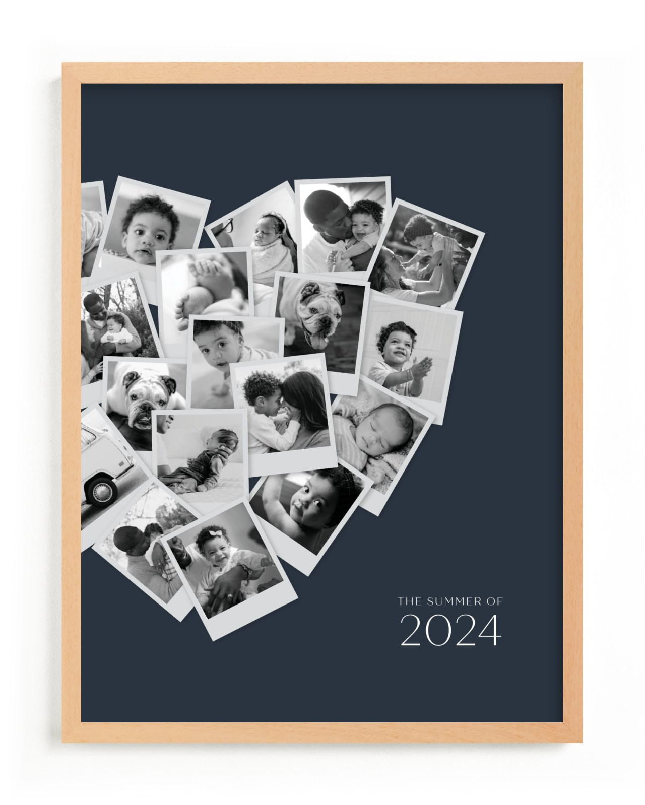 "Modern Heart Snapshot Mix® Cool Tones" - Custom Photo Art by Minted. | Minted