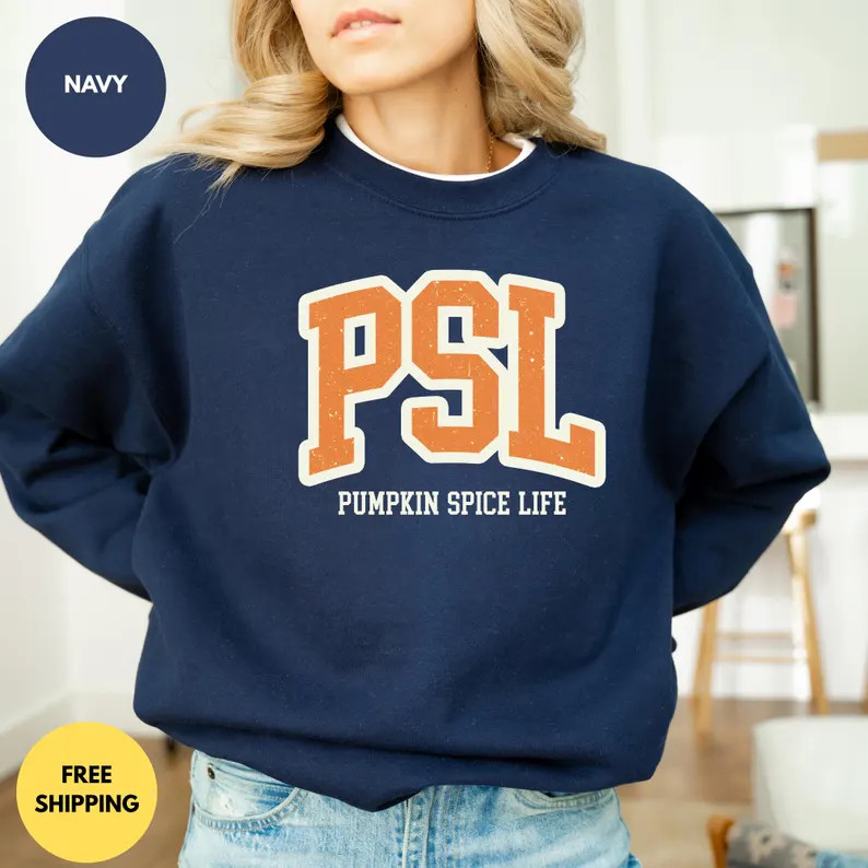 PSL Pumpkin Spice Life Sweatshirt | Fall Coffee Season Crewneck | Etsy (Global)