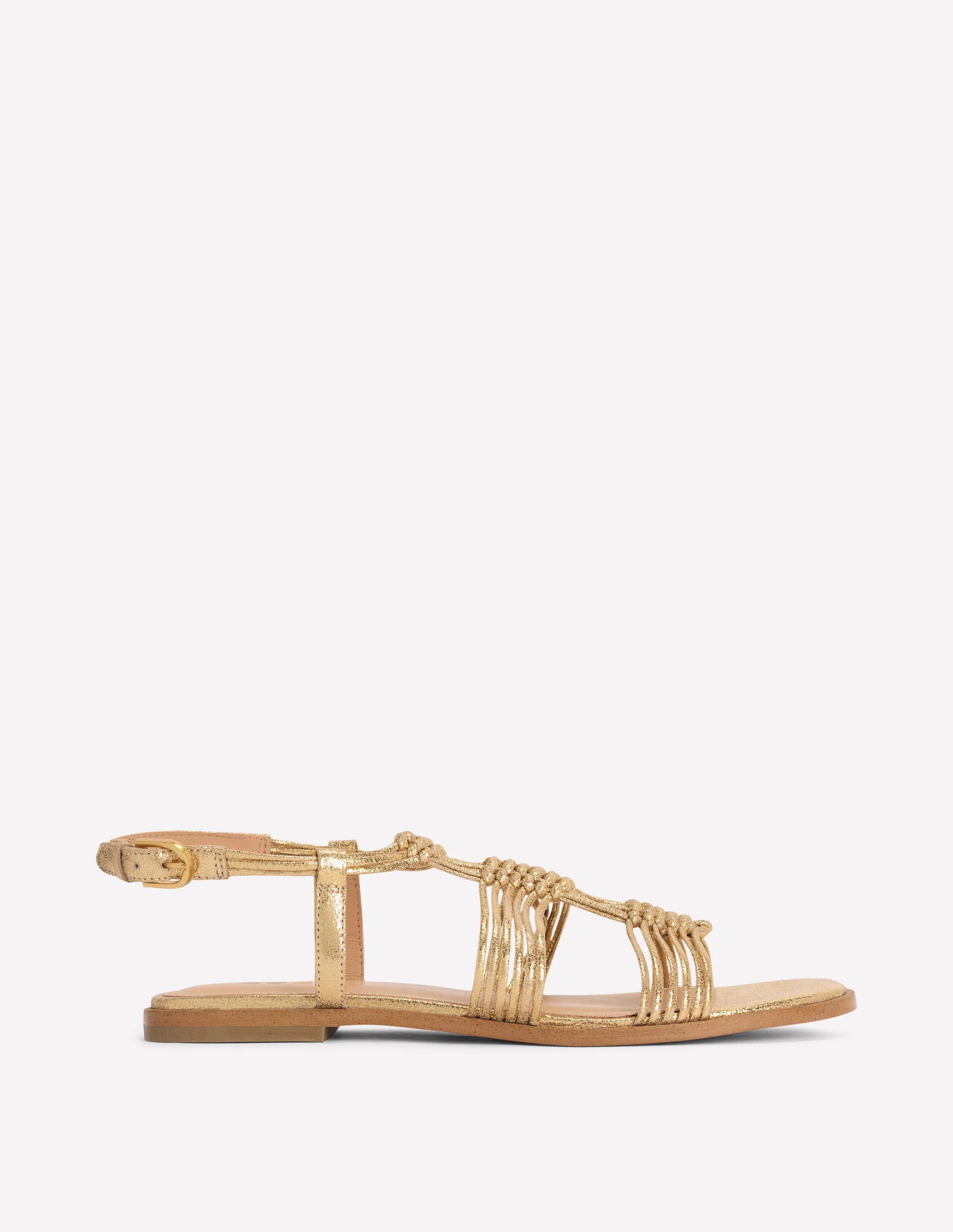 Multi Strap Knot Sandal-Gold | Boden (US)