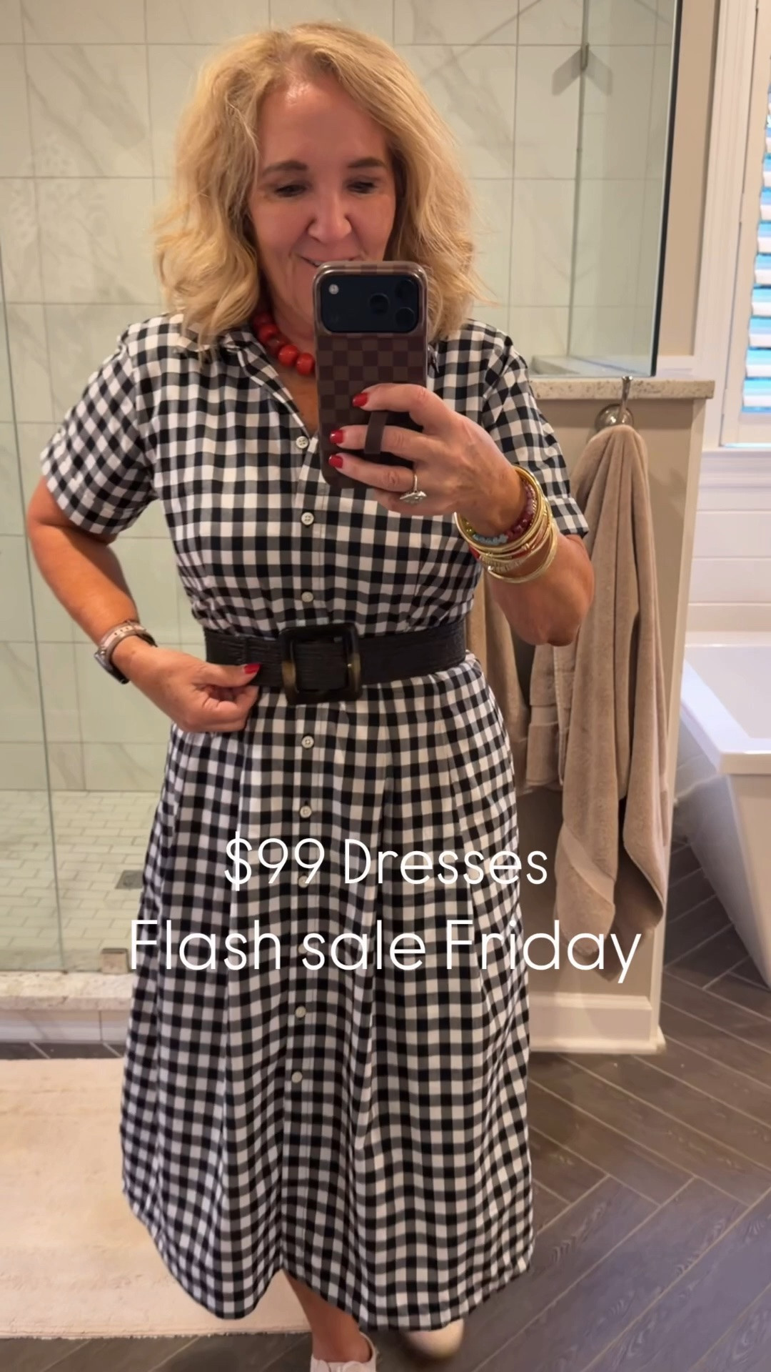 Select dresses on sale today! These are some of my favorites. 
Gingham size 8 petite size up if you are busty 
Navy tee shirt dress med petite size
Pink linen paisley size 6 reg

#LTKSaleAlert #LTKOver40 #LTKPetite