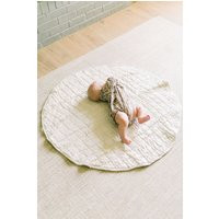 stone Washed Linen Quilted Play Mat | Etsy (US)