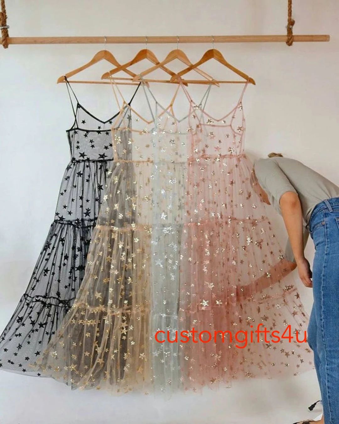 Dress for Eras Tour Midnights Taylor, Starry Mesh Tulle dress, concert festival mesh dress, glitt... | Etsy (US)