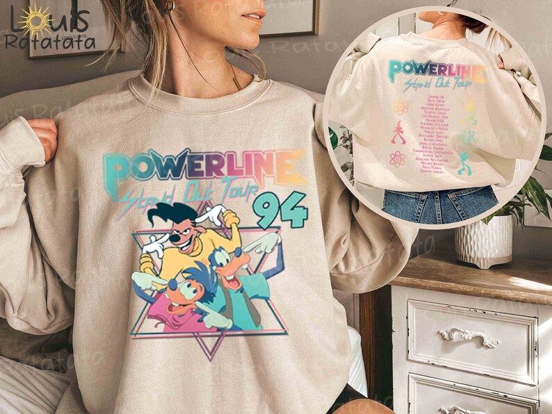 Powerline Stand Out Tour 94 Shirt Vintage Goofy Movie - Etsy | Etsy (US)