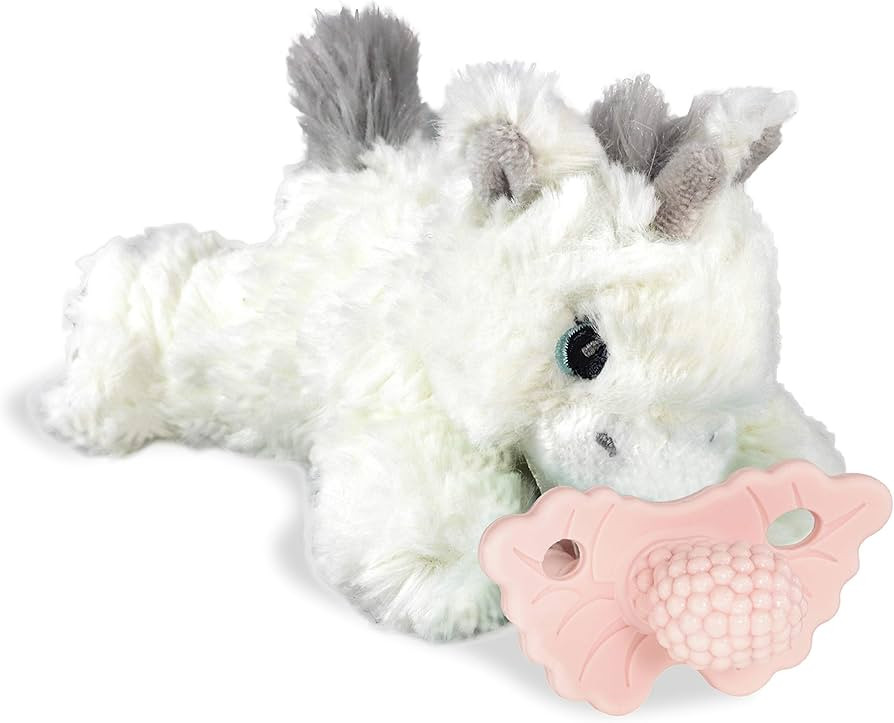 RaZbaby RaZberry Teether Holder w/Detachable Baby Teething Toy Soothe Sore Gums - Machine Washable S | Amazon (US)