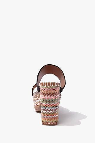 Multicolored Open-Toe Heels | Forever 21 (US)
