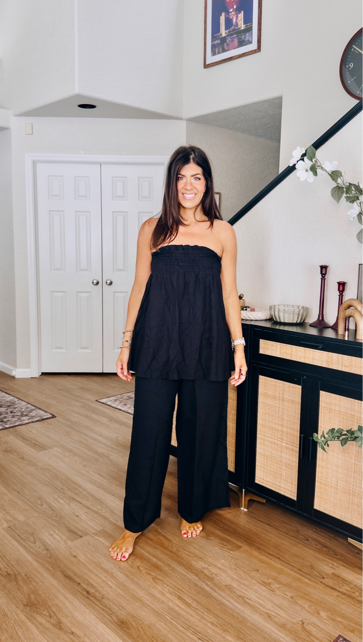 Code: meghan20
In a medium pants and small top (top runs big)

#LTKSaleAlert #LTKMidsize #LTKTall