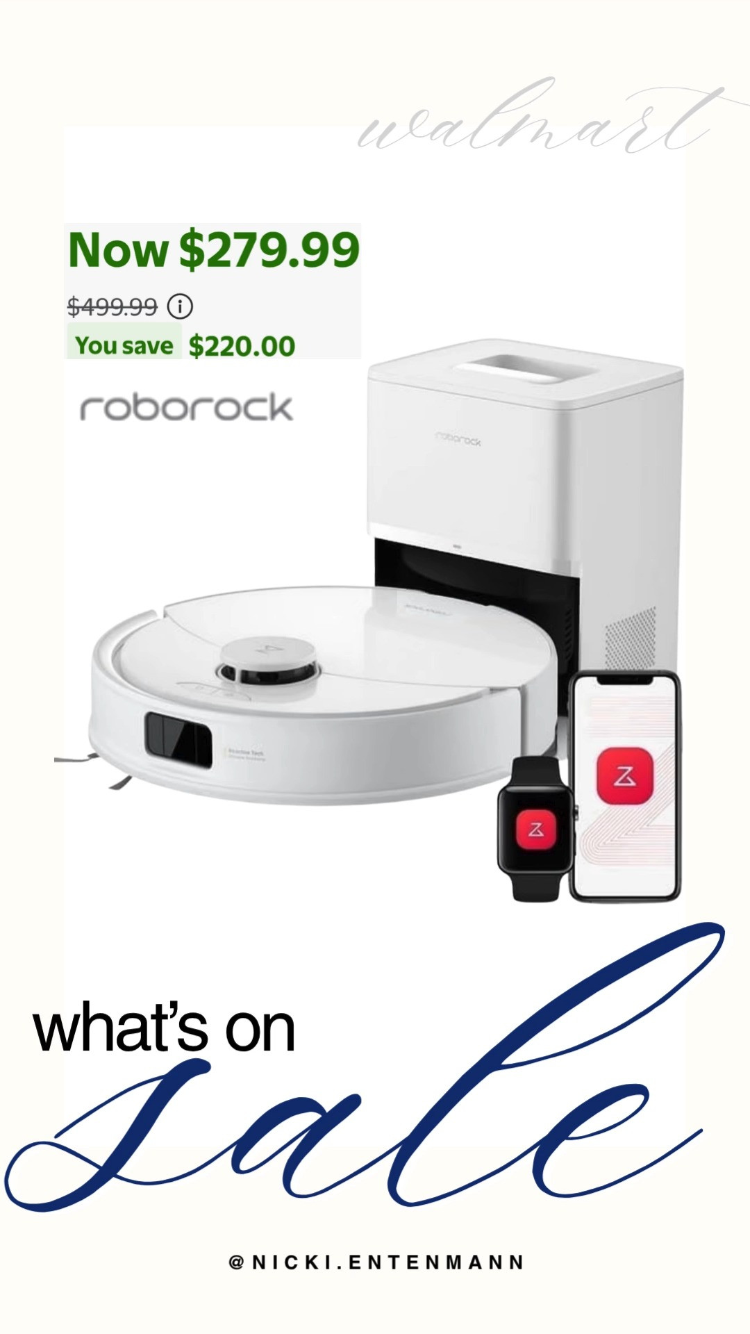 Score an incredible home deal at Walmart with the Roborock Q10 X5+ Robot Vacuum and Mop combo now on sale for $279.99, down from $499.99 for a savings of $220.00! This smart cleaning device features automated vacuuming and mopping capabilities along with self-emptying dock technology to keep your floors spotless effortlessly. It is the ultimate hands-free home upgrade to streamline your daily routines.

#walmart #walmartdeals #roborock #whatsonsale #homedeals #smartcleaning #homeessentials 

 #LTKmomlife #LTKHome #LTKSaleAlert