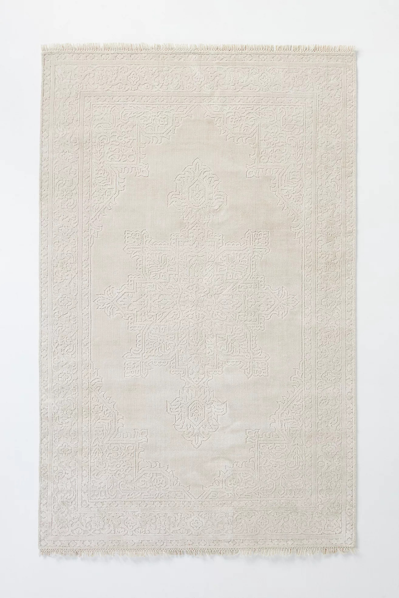 Charlotte Handwoven Wool-Viscose Blend Rug | Anthropologie (US)