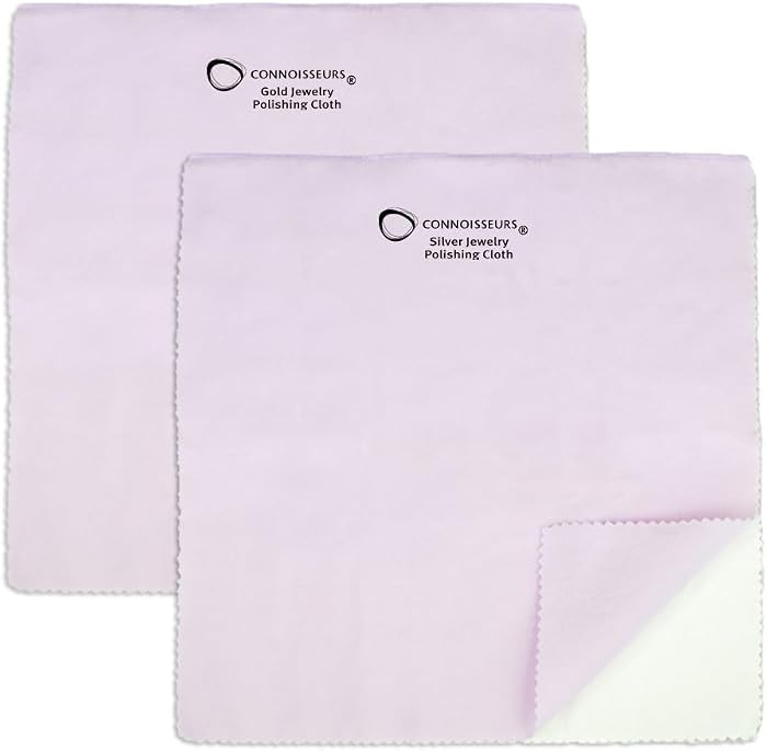 CONNOISSEURS Premium Edition Extra Large Polishing Cloth Bundle for Silver & Gold Jewelry - Ultra... | Amazon (US)