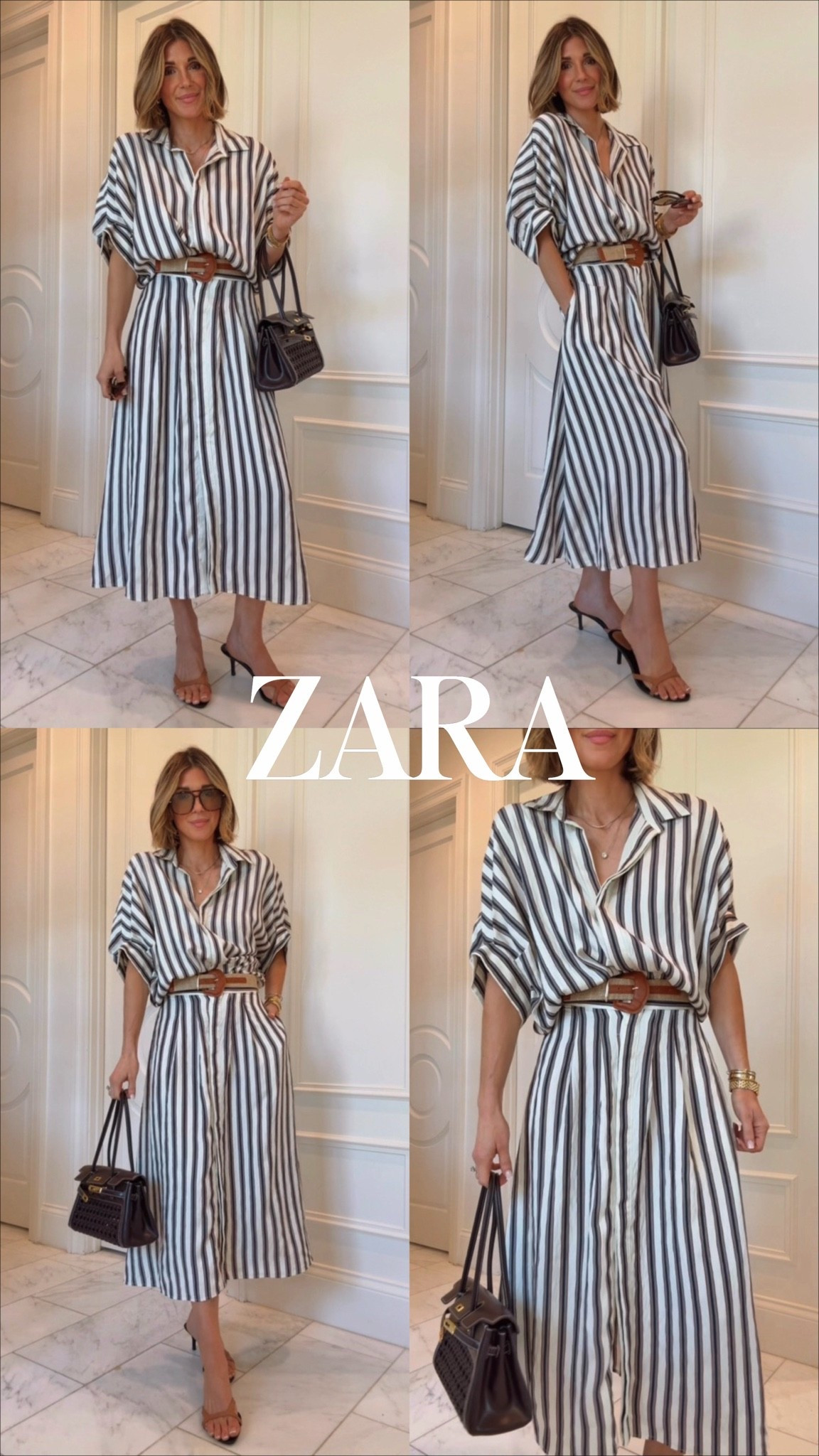 Zara outfit idea! I love how this dress comes with a built-in belt. So easy to style!

#LTKootd #LTKSeasonal