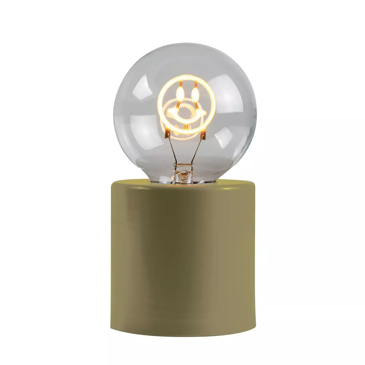 West & Arrow Smiley Face Filament LED Light Bulb Green | Target