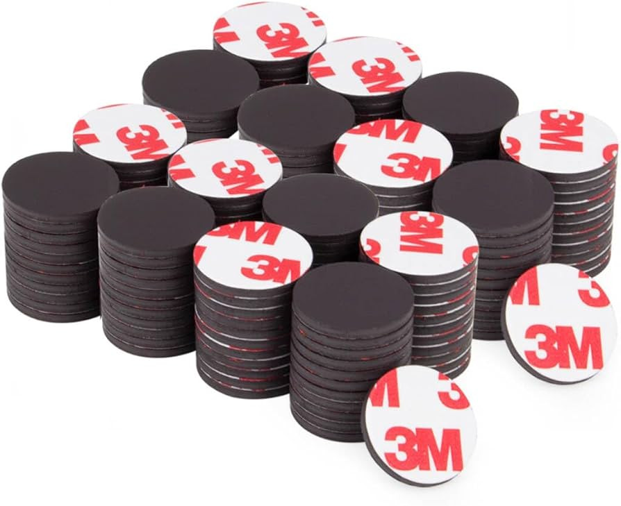 Round Magnets with Adhesive Backing, 120 Pieces 3M Adhesive Magnet Dots (Diameter 0.8’’ x 0.0... | Amazon (US)