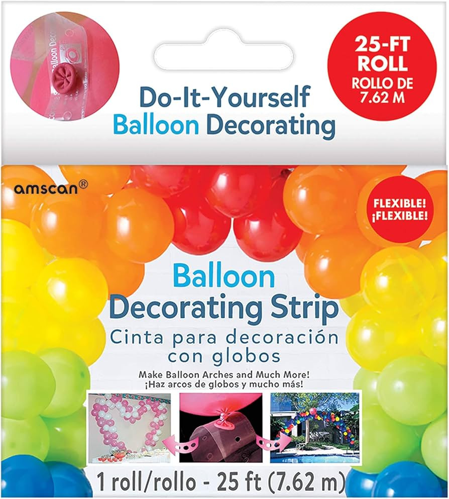 Clear Plastic Balloon Decorating Strip - 25 Ft (1 Pc.) - Easy DIY Setup, Premium Quality Material... | Amazon (US)