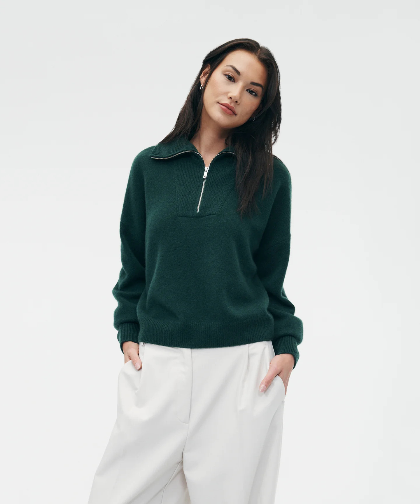 Luxe Cashmere Quarter Zip | NAADAM