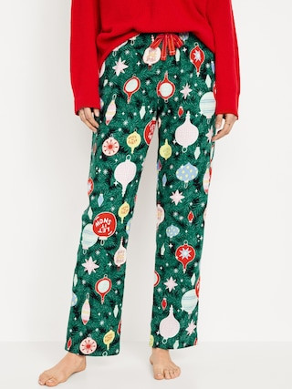 Mid-Rise Flannel Pajama Pants for Women | Old Navy (US)