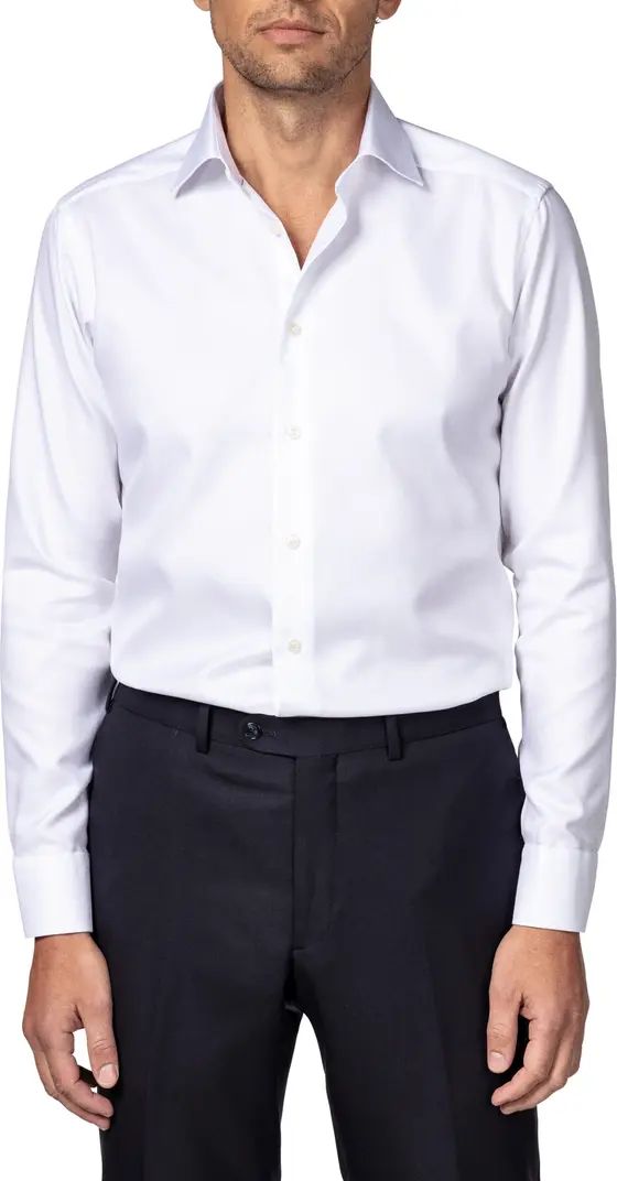 Eton Slim Fit Cavalry Twill Dress Shirt | Nordstrom | Nordstrom