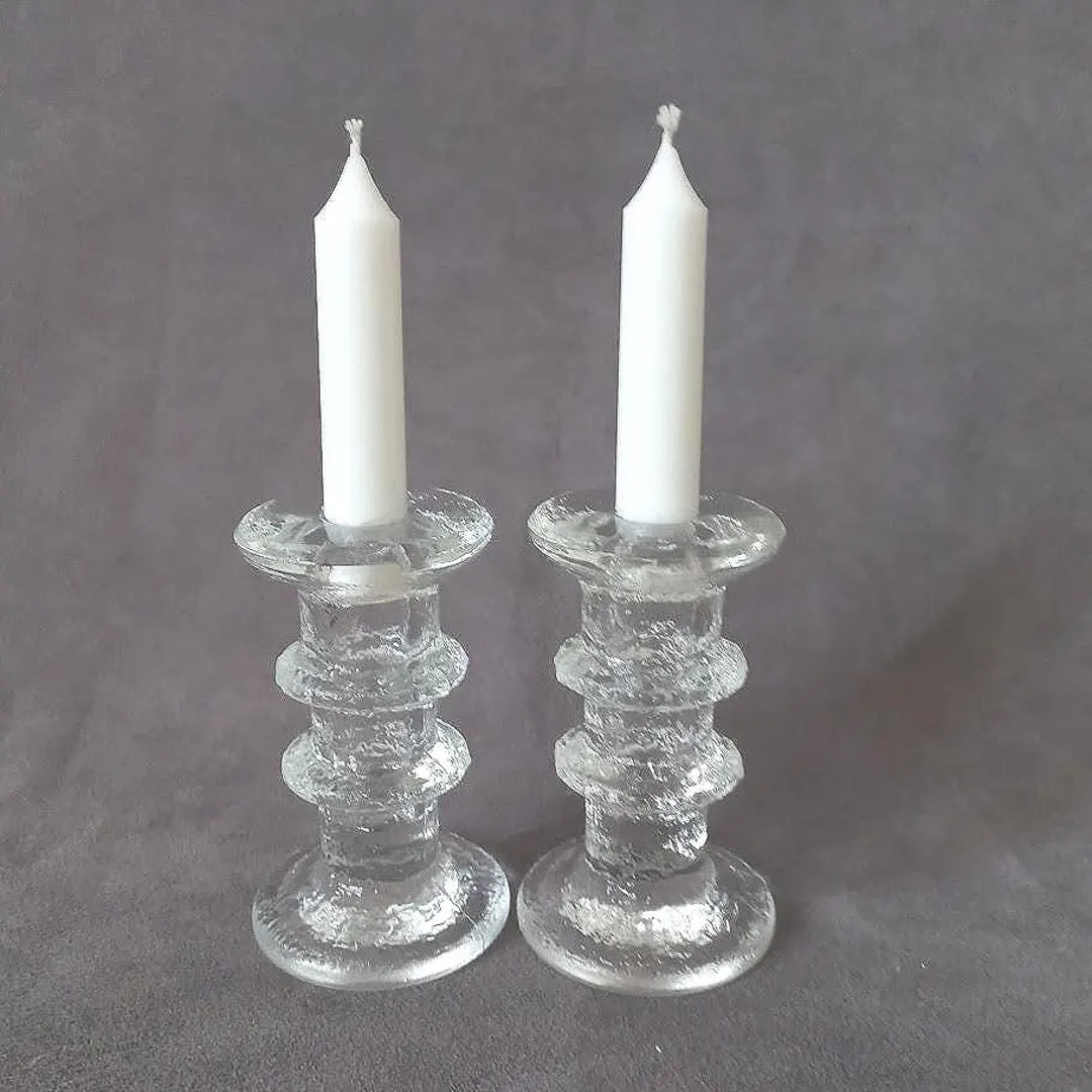 Pair of Mid-century Brutalist 2 Ring Candle Holders - Etsy | Etsy (US)